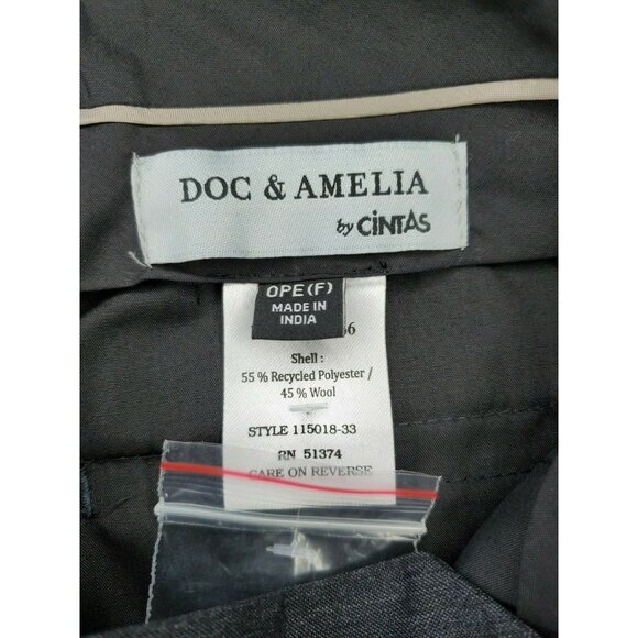Doc & Amelia Women’s Charcoal Grey Wool Blend Dress Pants – Size OPE - Picture 10 of 12